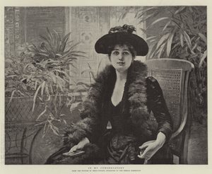 In My Conservatory by Edouard Debat Ponsan